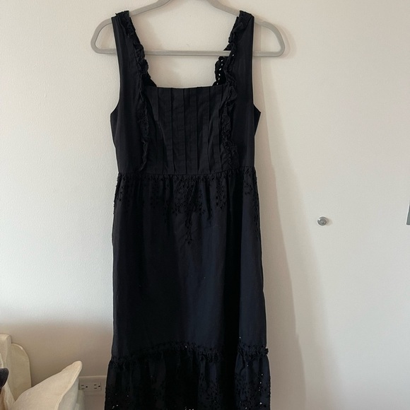 Johnny Was Jesminda Midi Eyelet Dress Silk - Picture 4 of 12
